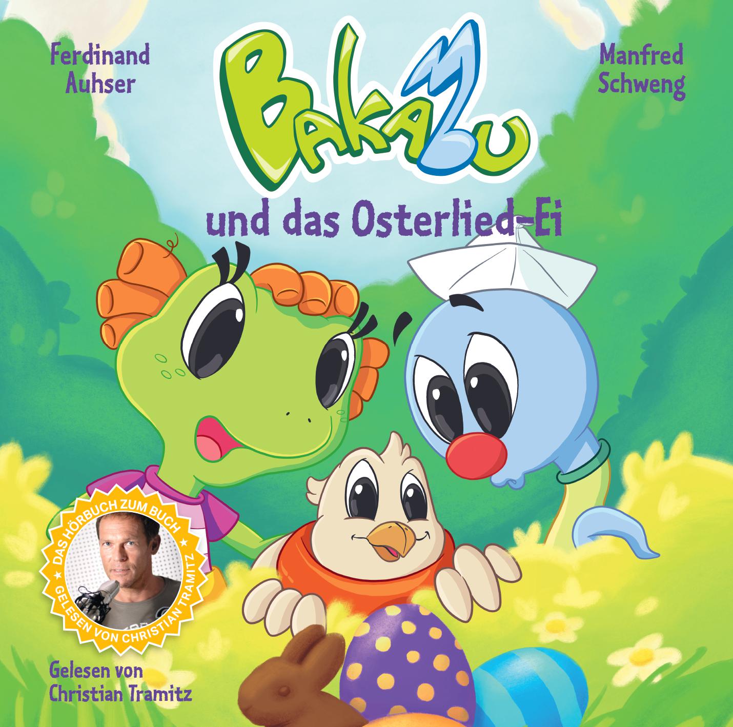 CD Cover with Bakabu and his friends in a green field